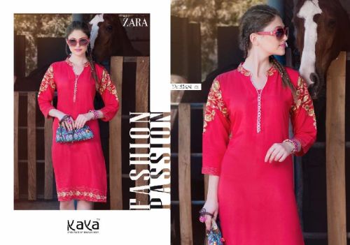 Pure Rayon Kurtis (160530 - ZARA - Vol 7)