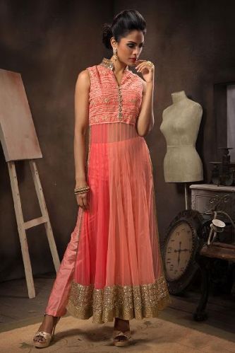 Designer Embroidery Anarkali Suit As JN10010, Size : XL 40