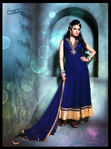 Designer Embroidery Anarkali Suit As JN10015, Size : XL 40