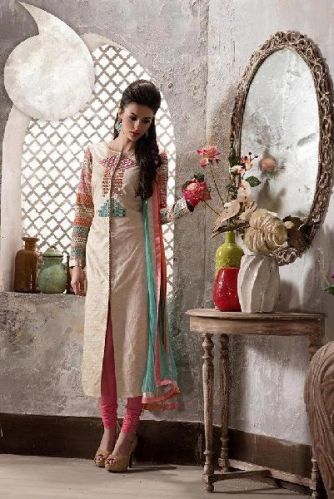 Designer Embroidery Anarkali Suit As JN10023, Size : XL 40