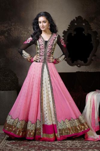 Designer Embroidery Anarkali Suit As JN1138, Size : Semi Stitched