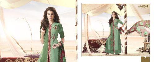 Glace Cotton X Cotton Embroidery Dresses As Navanya 3416 By JY