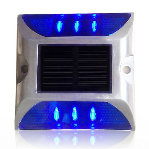 Aluminum LED Solar Reflectorized Road Stud, Packaging Type : blue