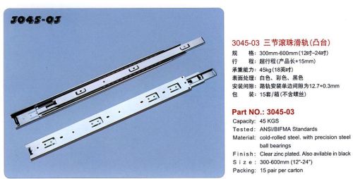 Slide/rail/runner/Drawer Slides/3045 Three Ball Bearing Slides