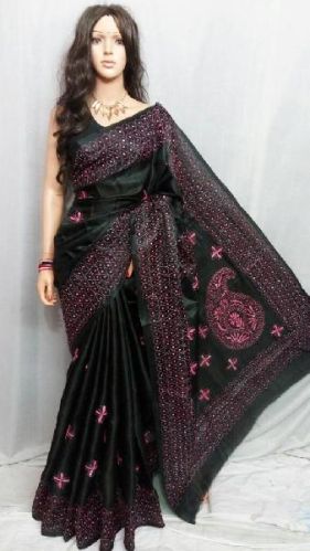 Bhagalpur Silk Sarees .Full Hand Work Sarees