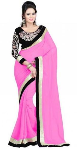 Embroidery Party Wear Sarees, Feature : Anti Shrink, Comfortable, Elegant Design