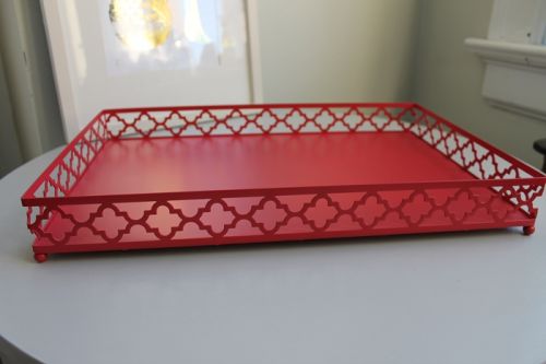 Iron Metal Tray, For In Serving, Feature : Atterctive Unbreakable