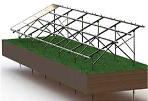 Ground Mounting Structure, For Electricity Generation, Certification : IEC 61215, IEC 61730, TUV, CEC