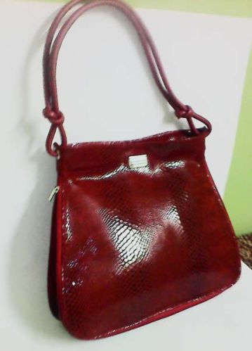 A -01 Full Zip Leather Ladies Bag