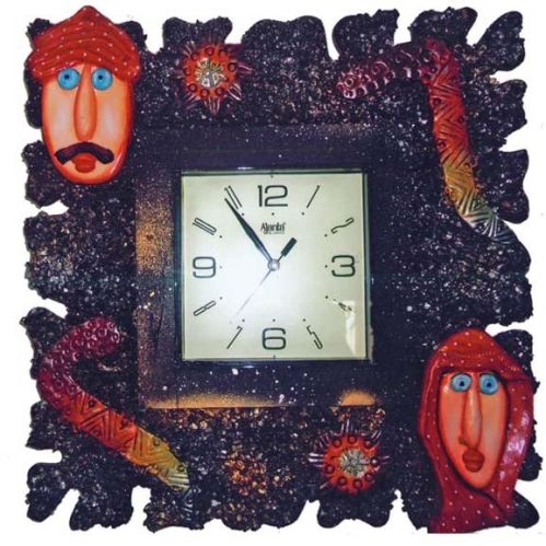 Wooden Wall Clocks Clocks, Shape : Square