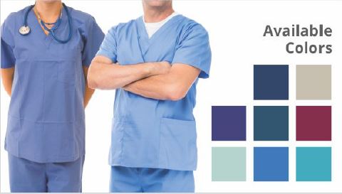 Medical Scrubs, Color : Red