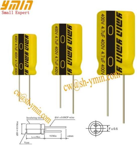 Lighting Capacitor Radial Electrolytic Capacitor For LED Lighting