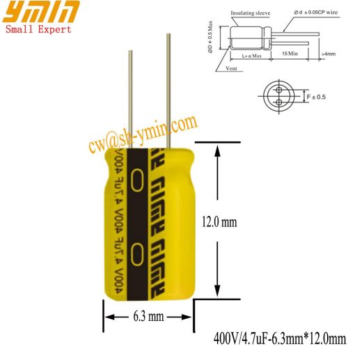 Radial Capacitor Radial Electrolytic Capacitor For LED Driver LED Lamp
