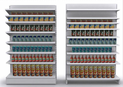 Steel Supermarket Shelf, Capacity : 100kgs/layer