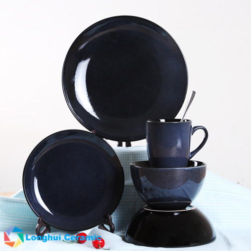 Reactive Glaze Porcelain Dinner Set