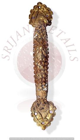 Brass Dokra Door Handles, Style : Vintage, Traditional Etc.