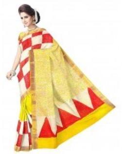 Kerala Cotton Party Wear Saree