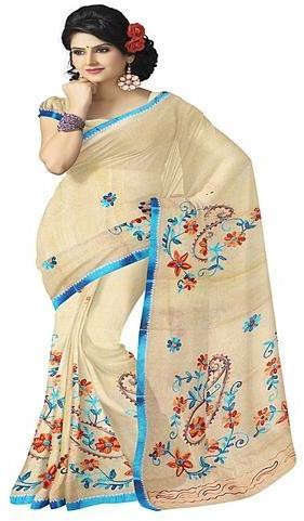 Embroidered SRIBC10003 Bengal Cotton Saree, Occasion : Party Wear, Wedding Wear, Festival Wear Etc.