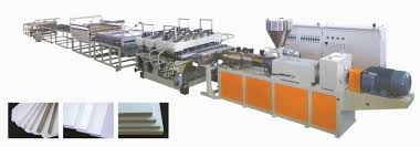 PVC And WPC Foam Board Extrusion Machine.