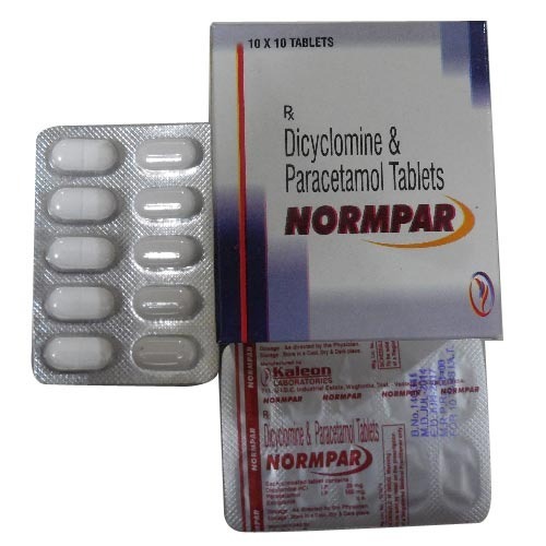 PARACETAMOL AND DICYCLOMINE TABLETS Normpar