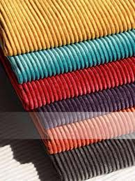Plain Corduroy Fabric, Color : Multicolor