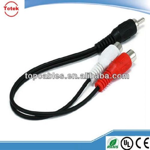 3.5mm Jack Male To 2 X RCA Female Cable