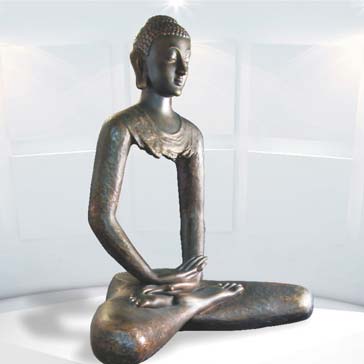 MANGAL SUDHA FIBRE GLASS PLASTIC Hollow Buddha Statue