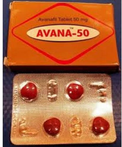 Avana-50 Tablets, Color : Red