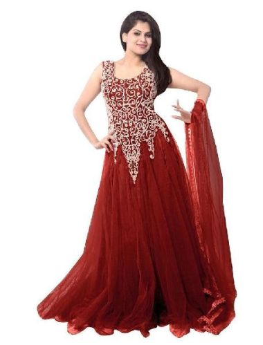 Plain Lycra Net Gown, Size : M, XL
