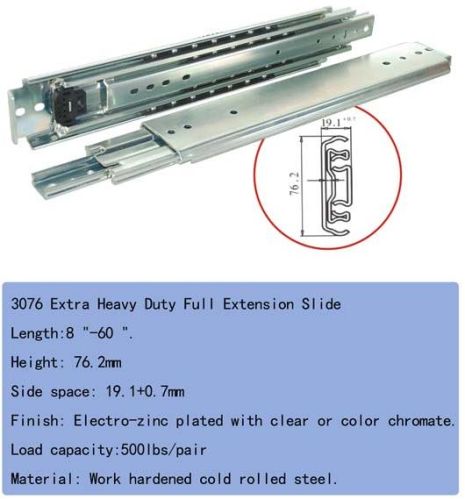 3076 Extra Heavy Duty Full Extension Slide