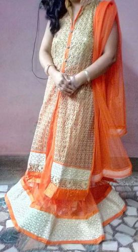 SAPNA NET GOWNS SUITS, Age Group : FREE SIZE