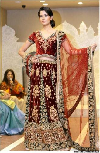Zardosi Embroidered Lehenga Choli