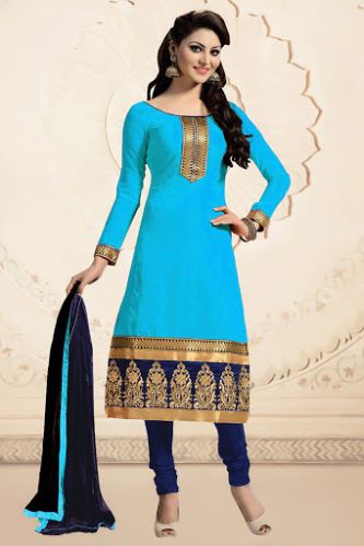 Chanderi Cotton Unstitched Dress Matterial, Gender : Women