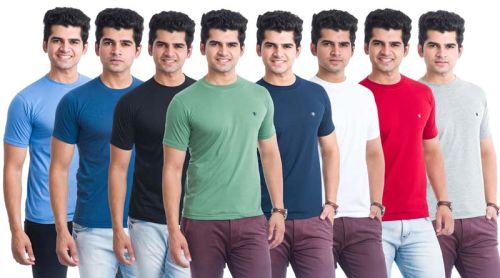 Mens Plain Round Neck T-Shirts, Size : XL