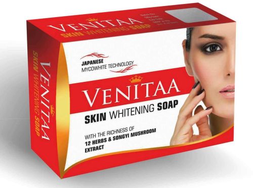 Venitaa Skin Whitening Soap, For BATH, Color : Golden Brown Transluscent