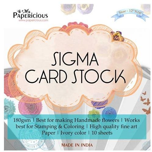 Papericious Sigma Cardstock, Size : 9x12 Inches