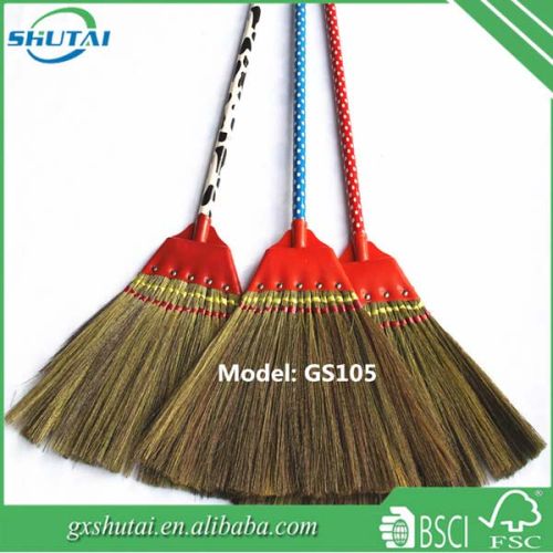 Tiger grass broom, Brand Name : SHUTAI, Pole Material : eucalyptus