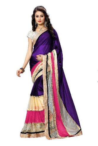 Multi Fabric Bollywood Saree, Color : MultiColor