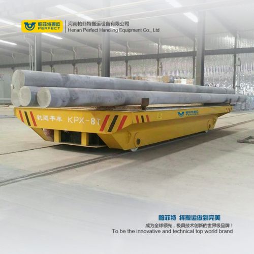 Battery Powered Transfer Cart, Railroad Transport Trolley, Electric Fl