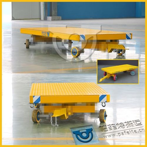 Non-power Towed Flatbed Transfer Trolley For Heavy Industry