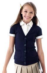 Check Cotton Girls School Uniform, Size : Large, Medium, Small