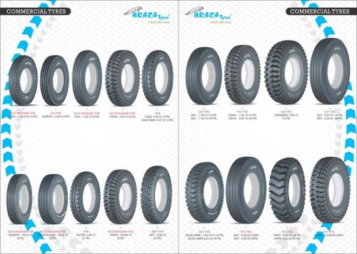 BRAZA Nylon Ply Tyres, For AUTOMOBILES