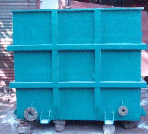 PP Coated Rectangular Pickling Tanks, For Industrial Use, Storage Use, Capacity : 10-500L