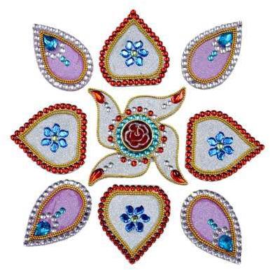 Wooden Rangoli, Color : Multicolor