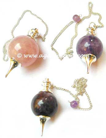 Wholesale Gemstone Drowsing Pendulums