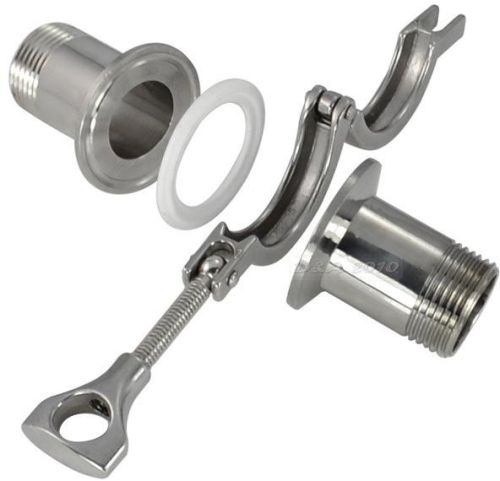 Electroplating Stainless Steel Tri-Clamp Fittings, For Industrial, Color : Gray