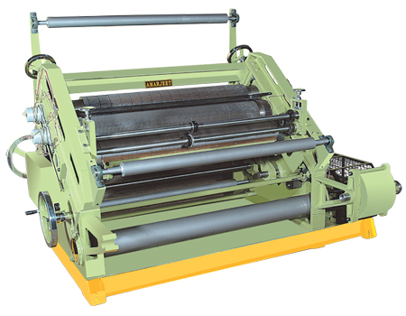 OBLIQUE TYPE SINGLE FACER CORRUGATION MACHINE