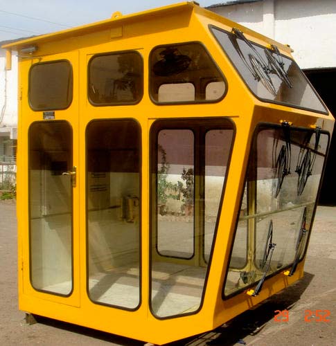 Metal Loader Cabin, Color : Yellow