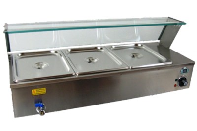 Rectangular Polished Stainless Steel Table Top Bain Marie, For Canteen, Hotel, Restaurants, Power : 1-3kw