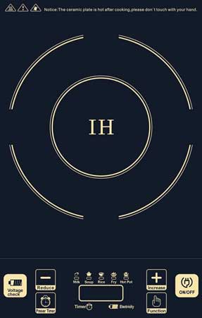 Induction Cooker, Connection rating : 7,200 W